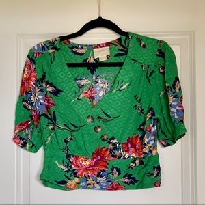 Green Crop Top from Anthropologie